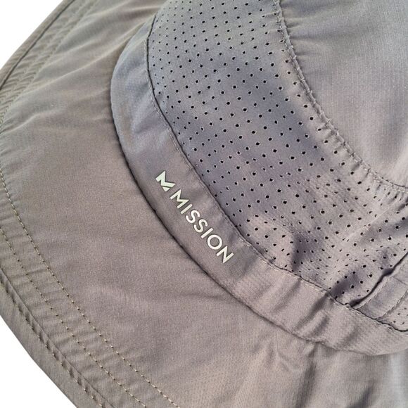 Mission Cooling Boonie Hat Gray Perforated Breathable Hiking Hat UNISEX OSFM - Picture 2 of 12